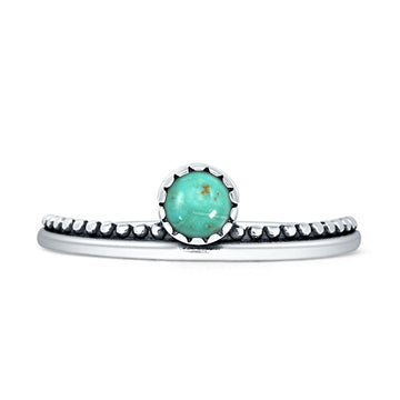 Round Turquoise Bobble Ring